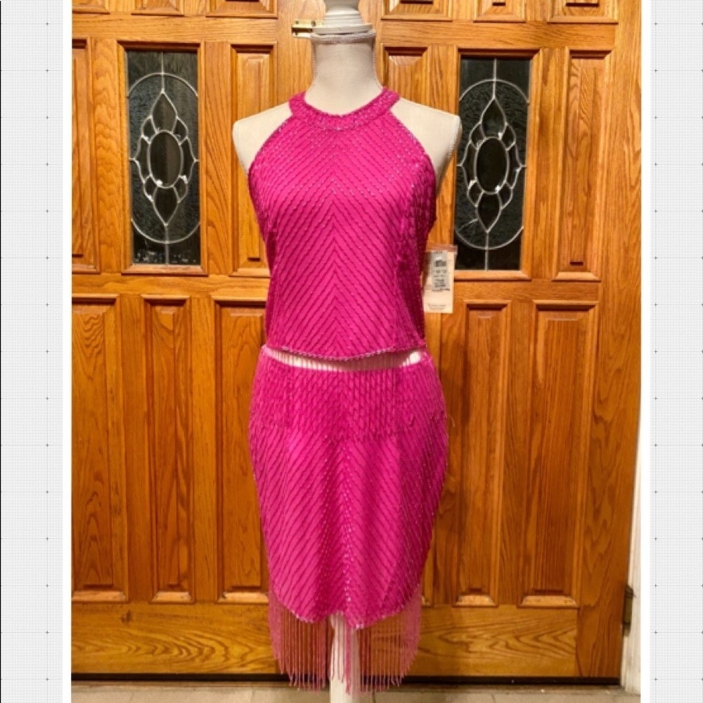 Cache dress cocktail/formal dress Elegant Fuchsia  Evening Dress. Size 4. NWT.